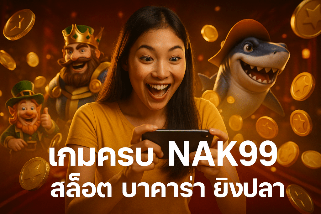 เกมครบ NAK99 สล็อต บาคาร่า ยิงปลา